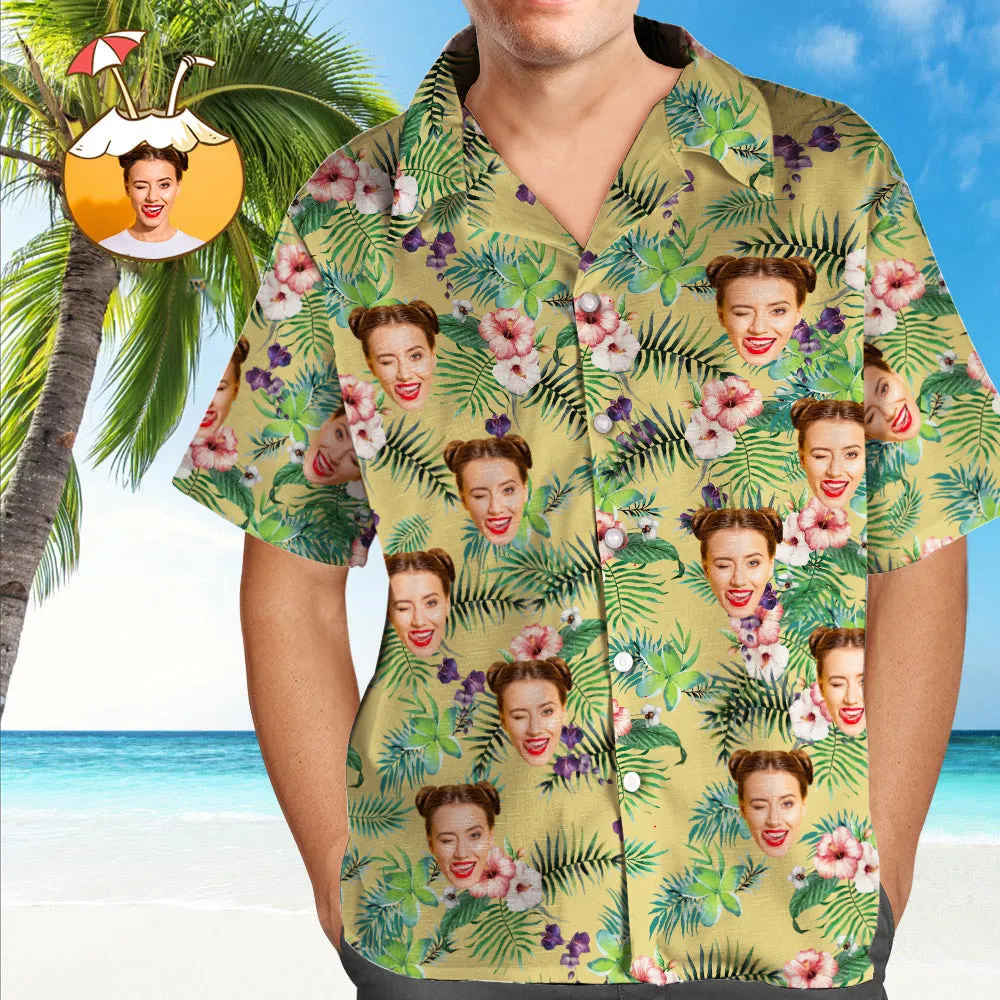 Personalised Hawaiian Shirts Flowers Upload Pet Photo
