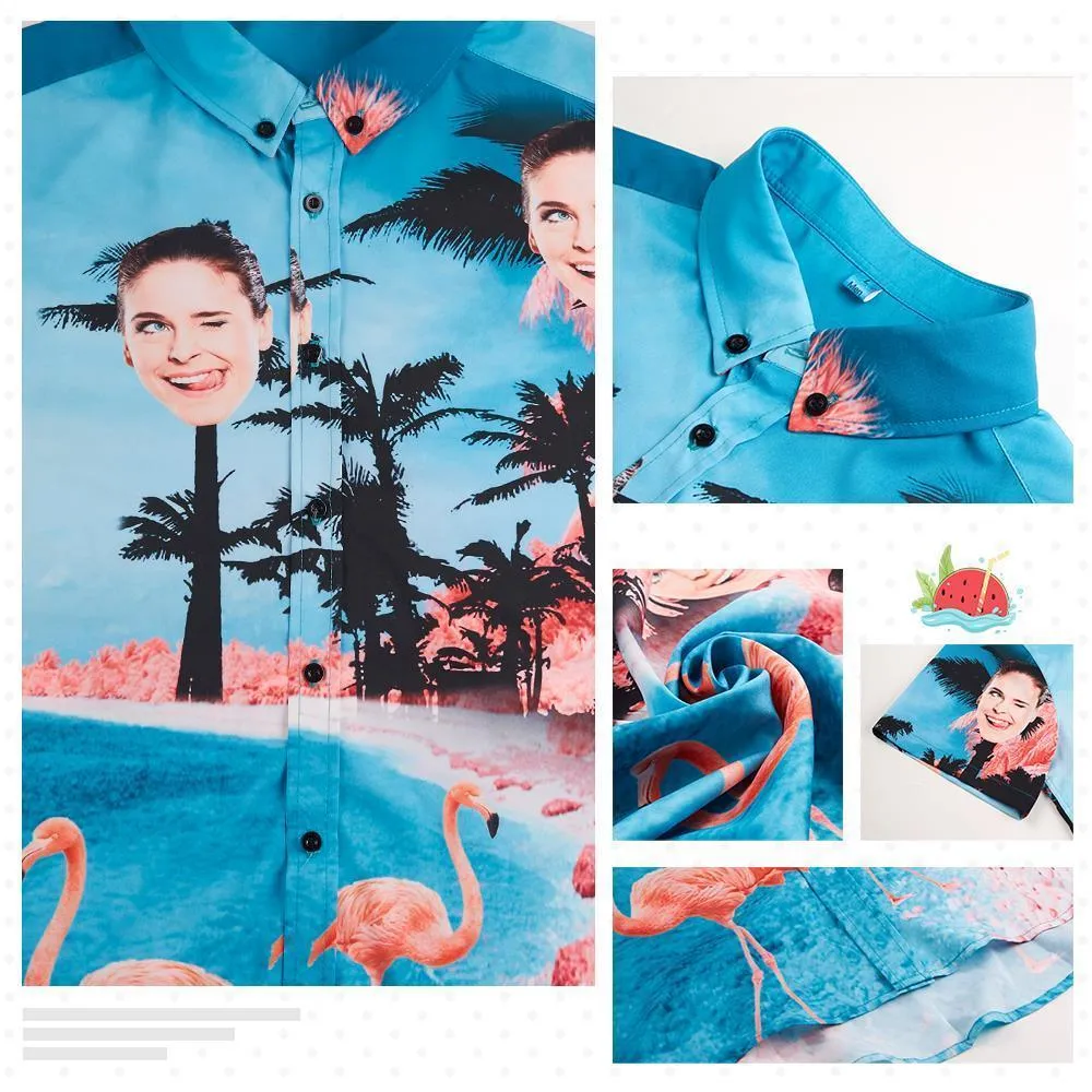 Personalised Hawaiian Shirts Flowers Upload Pet Photo
