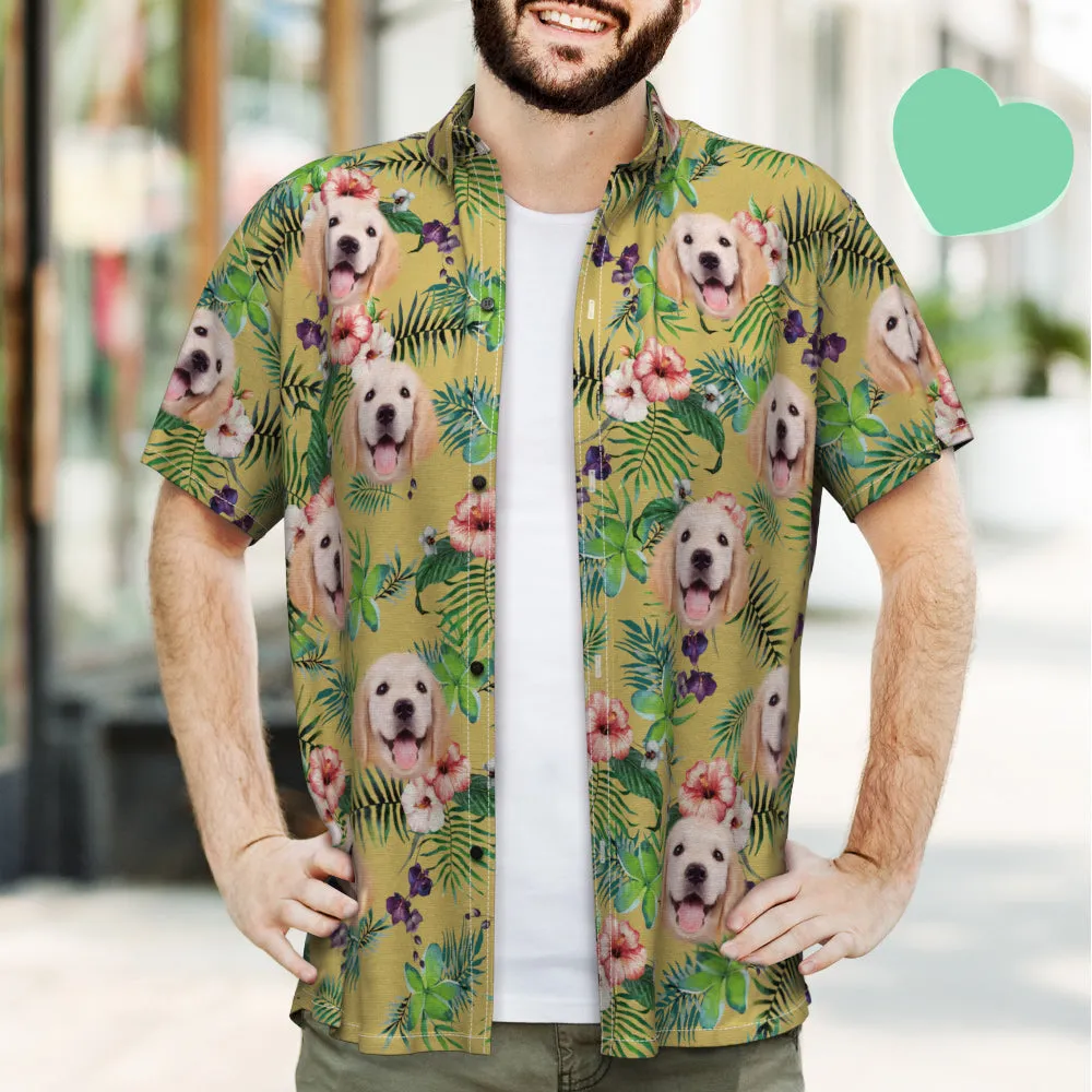 Personalised Hawaiian Shirts Flowers Upload Pet Photo