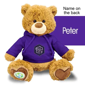 Personalized Charlotte Hornets "Buzz City" 10" Plush Bear 2