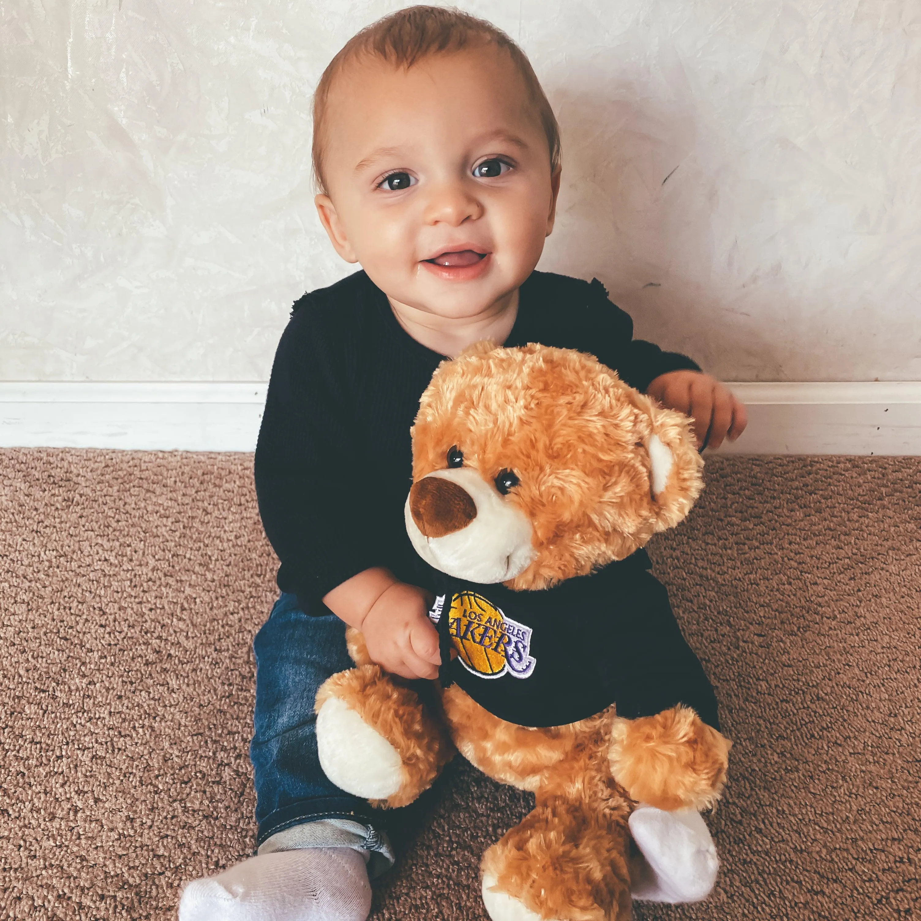 Personalized Los Angeles Lakers 10" Plush Bear