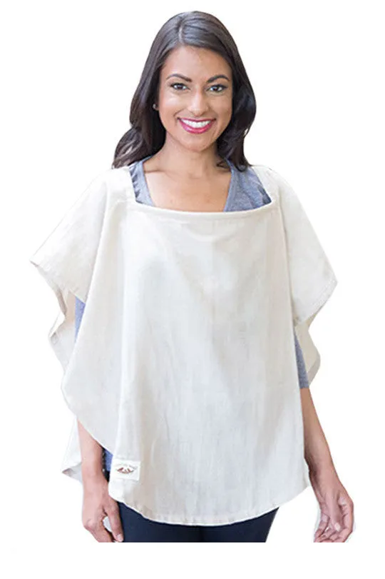 Personalized Organic Nursing Cover Beige Oval