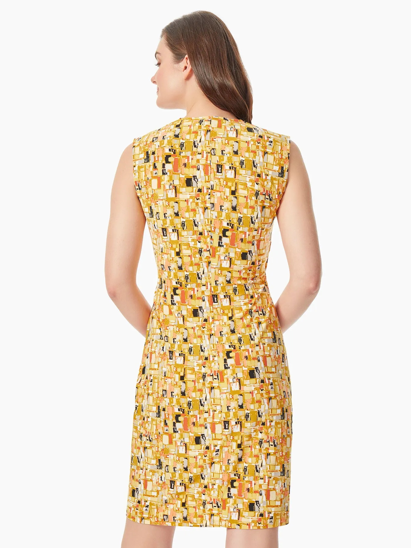 Petite Sleeveless V-Neck Wrap Dress