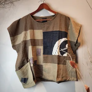 Phoenix Blouse Patchwork Top