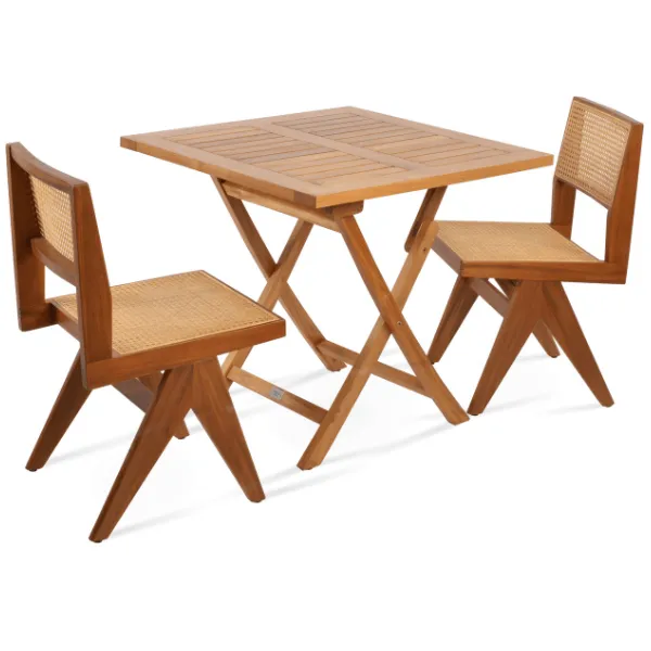PierreJ Teak Patio Dining Chairs