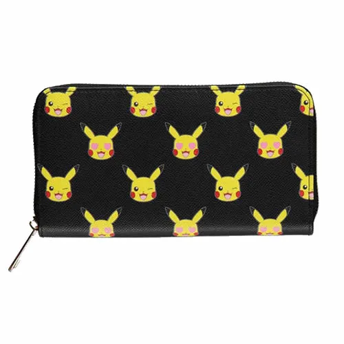 Pikachu All Over Print Zip Around Wallet
