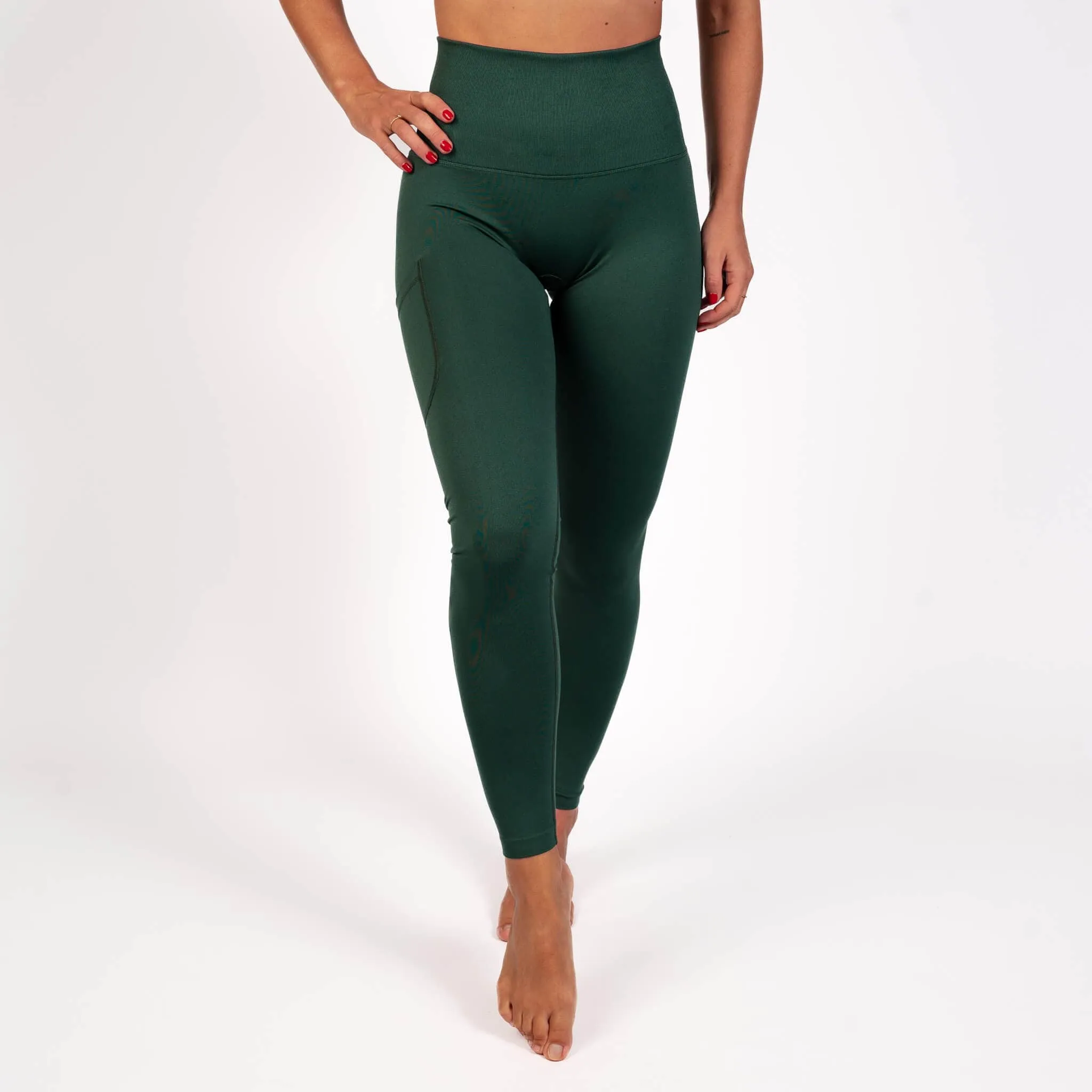 Pine Pocket Scrunch Seamless Tights