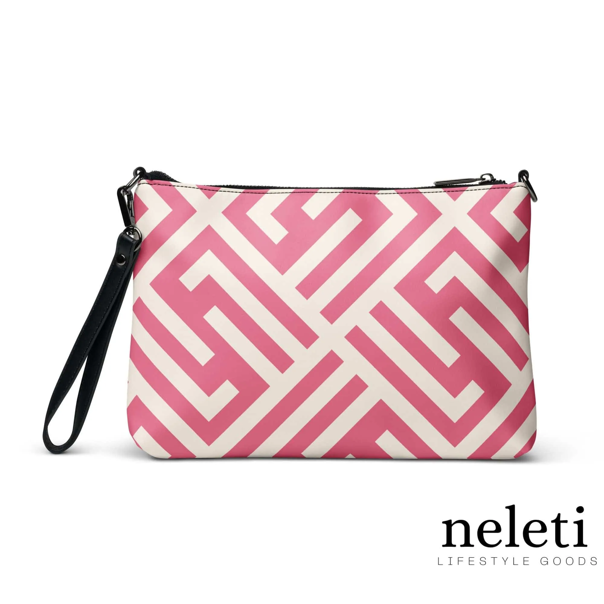 Pink Crossbody Bag - Premium Faux Leather