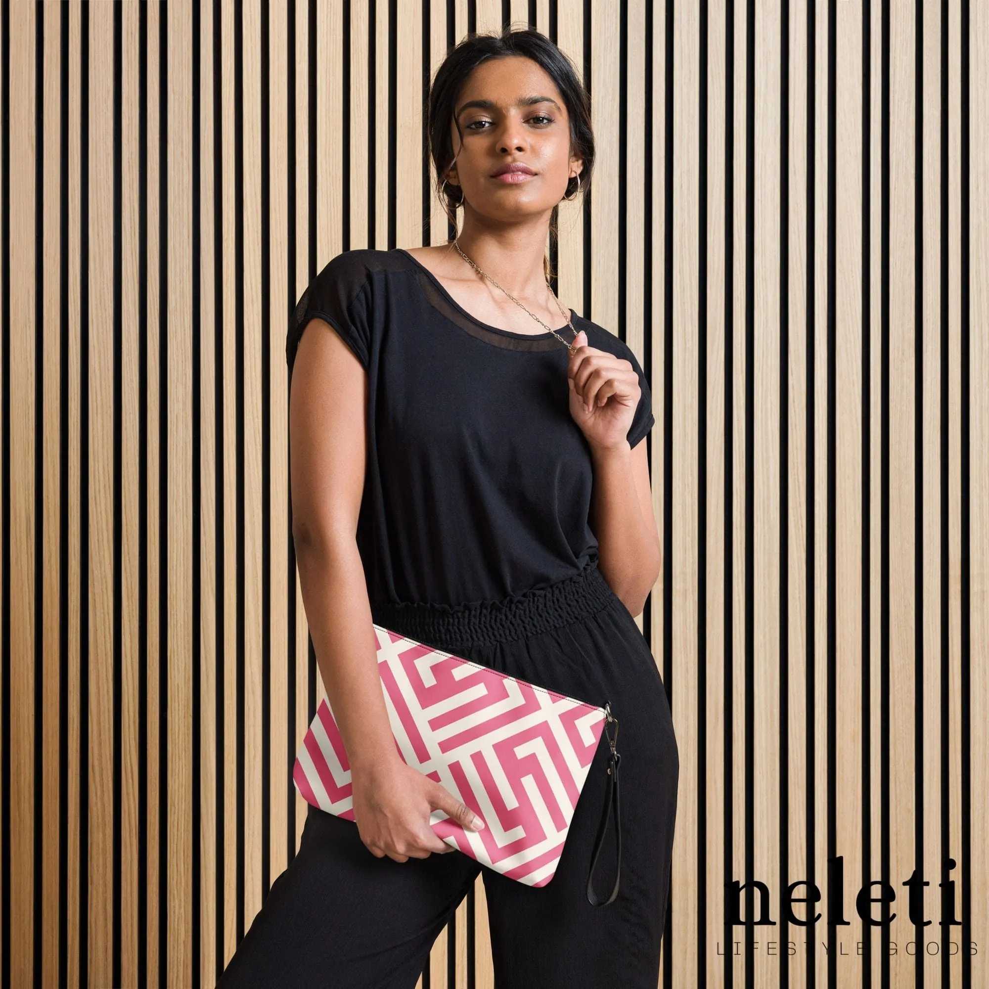 Pink Crossbody Bag - Premium Faux Leather