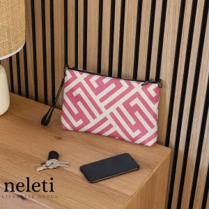 Pink Crossbody Bag - Premium Faux Leather