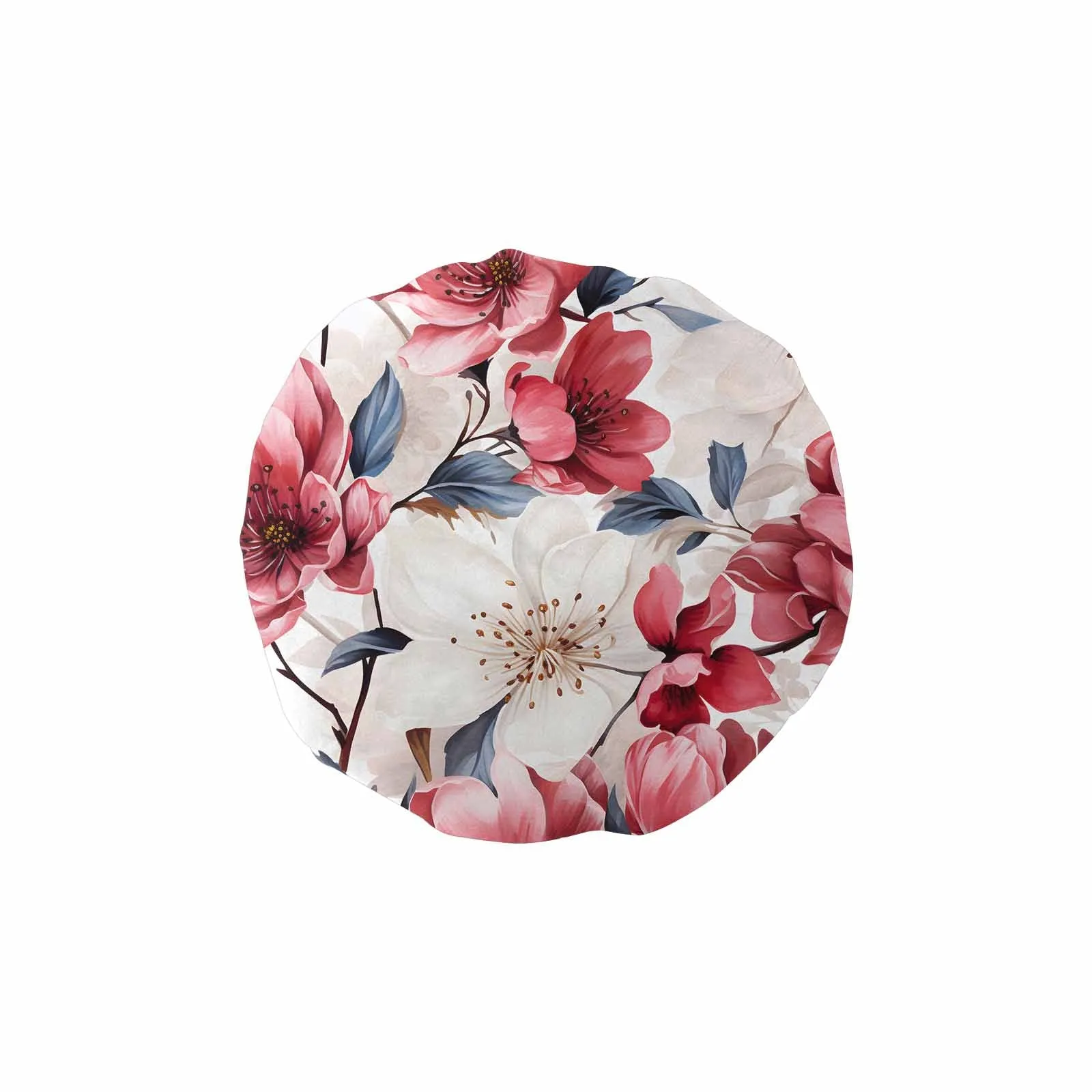 Pink Floral  Shower Cap