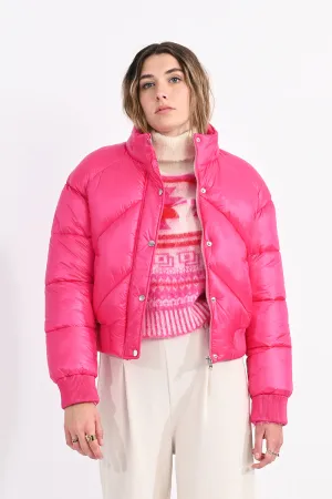 Pink Puffer Jacket by Lili Sidonio