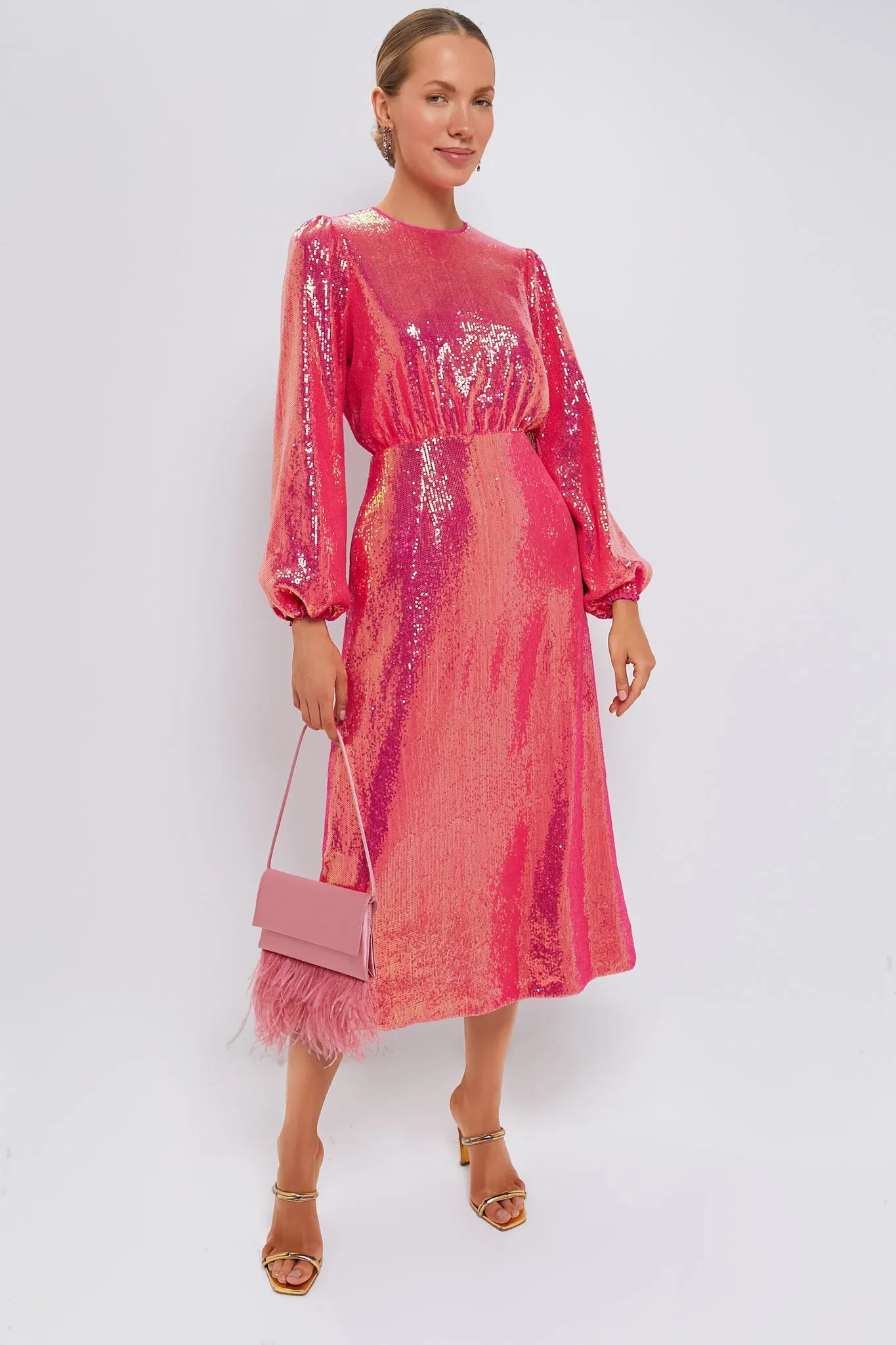 Pink Sequin Ivanna Dress