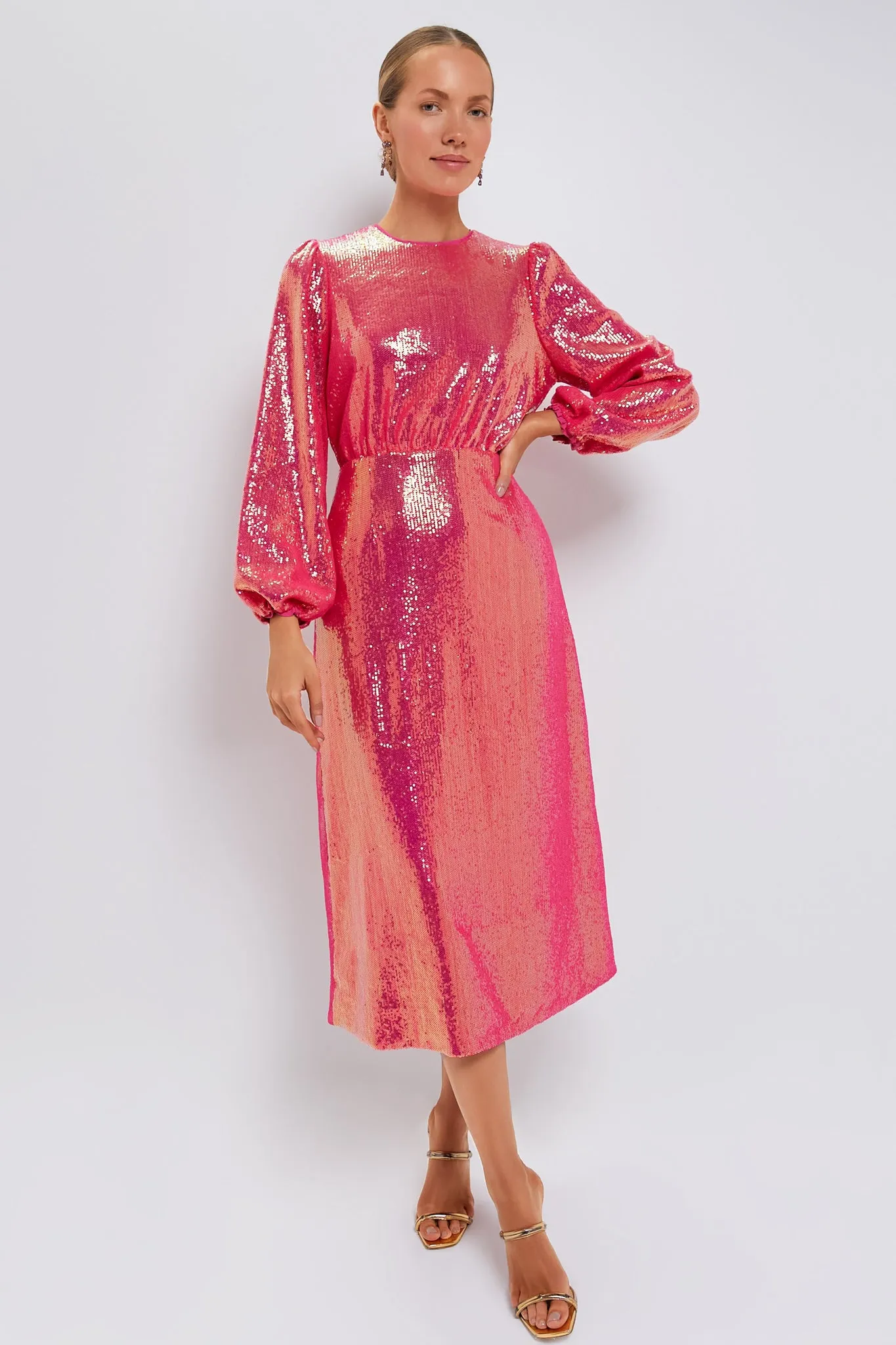 Pink Sequin Ivanna Dress