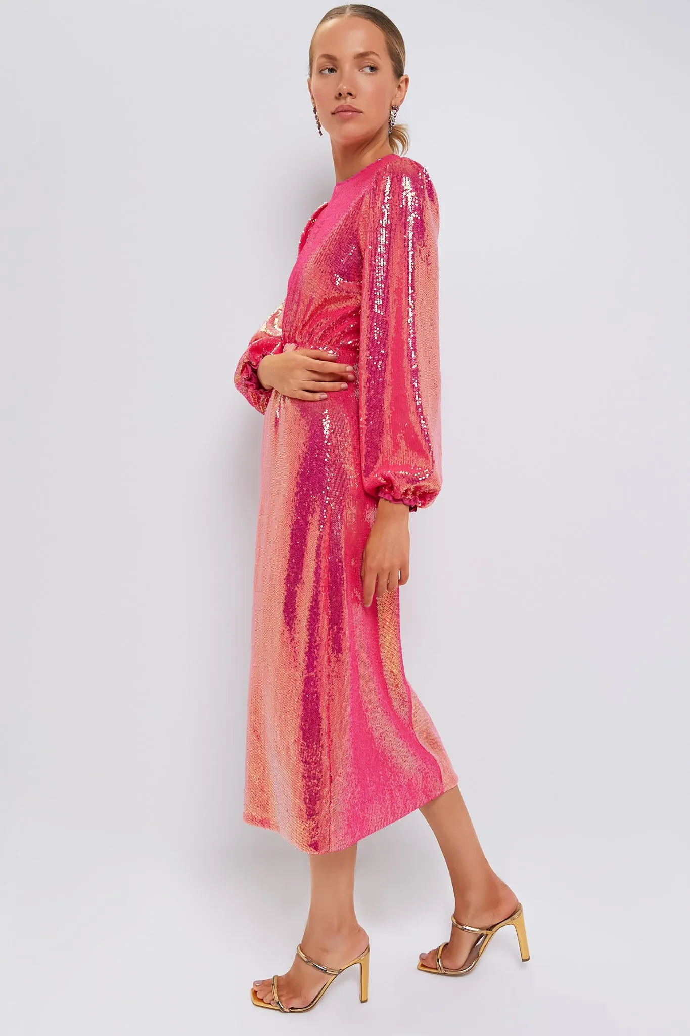 Pink Sequin Ivanna Dress