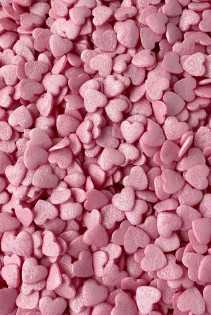 Pink Shimmer Heart Confetti