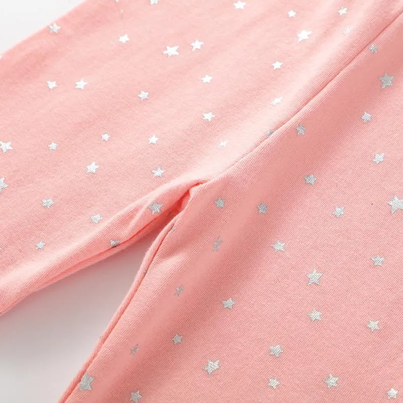 Pink Unicorn Print Leggings for Toddler Girls