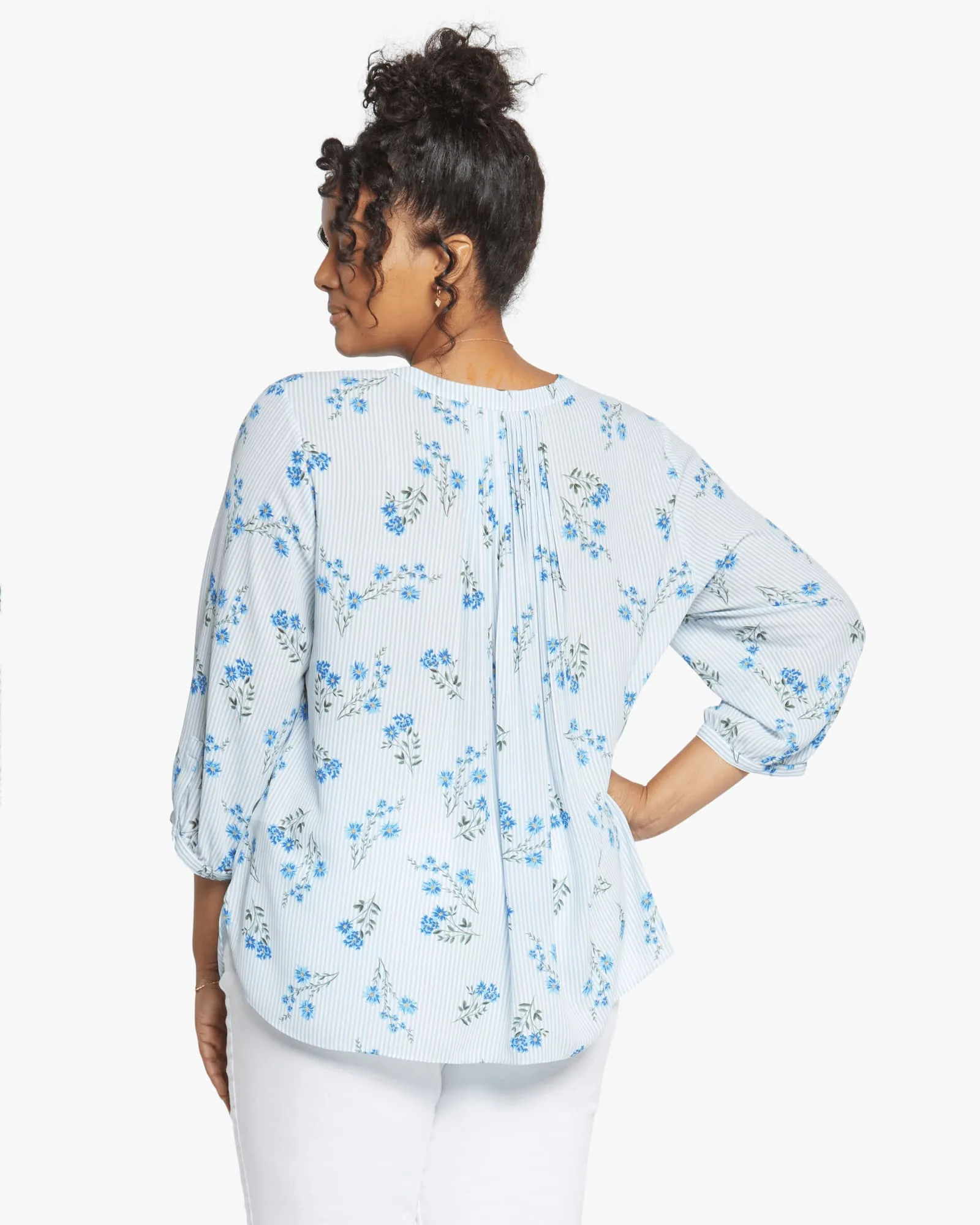 Pintuck Blouse | Riviera Blossoms