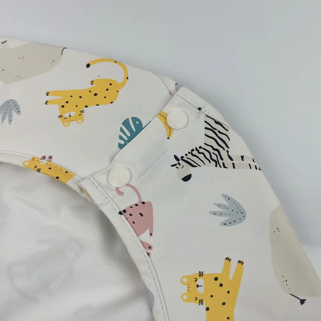 Pippeta Waterproof Cape Sleeved Bib - Safari