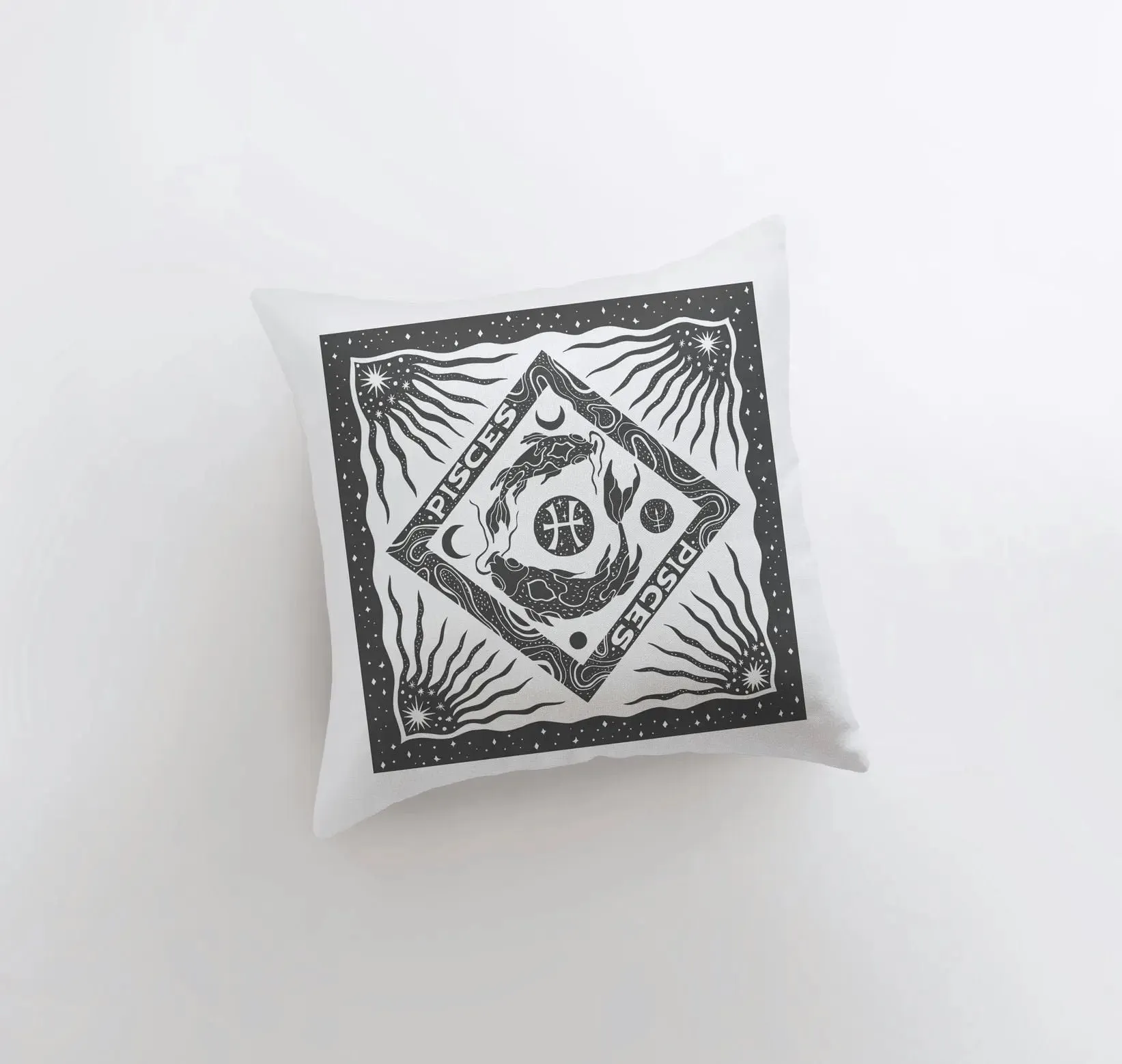 Pisces | Zodiac | Stars | Astrology | Throw Pillow  | Map of the Stars | Home Decor | Room Decor | Astrology Sign