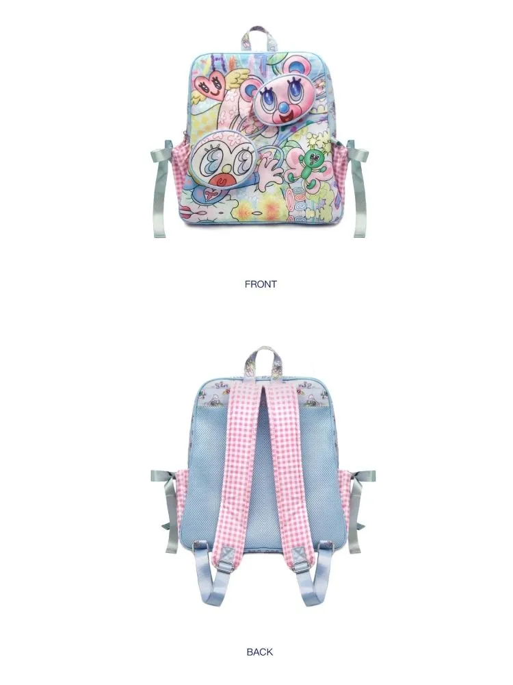 Plaid Oxford Large-capacity Backpack【s0000003292】