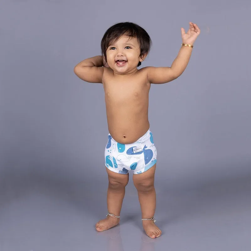 Playtime Trio Size 3 - Snug Potty Training Pull-up Pants Kids 100% Cotton (Fits 3-4 years) - Pack of 18