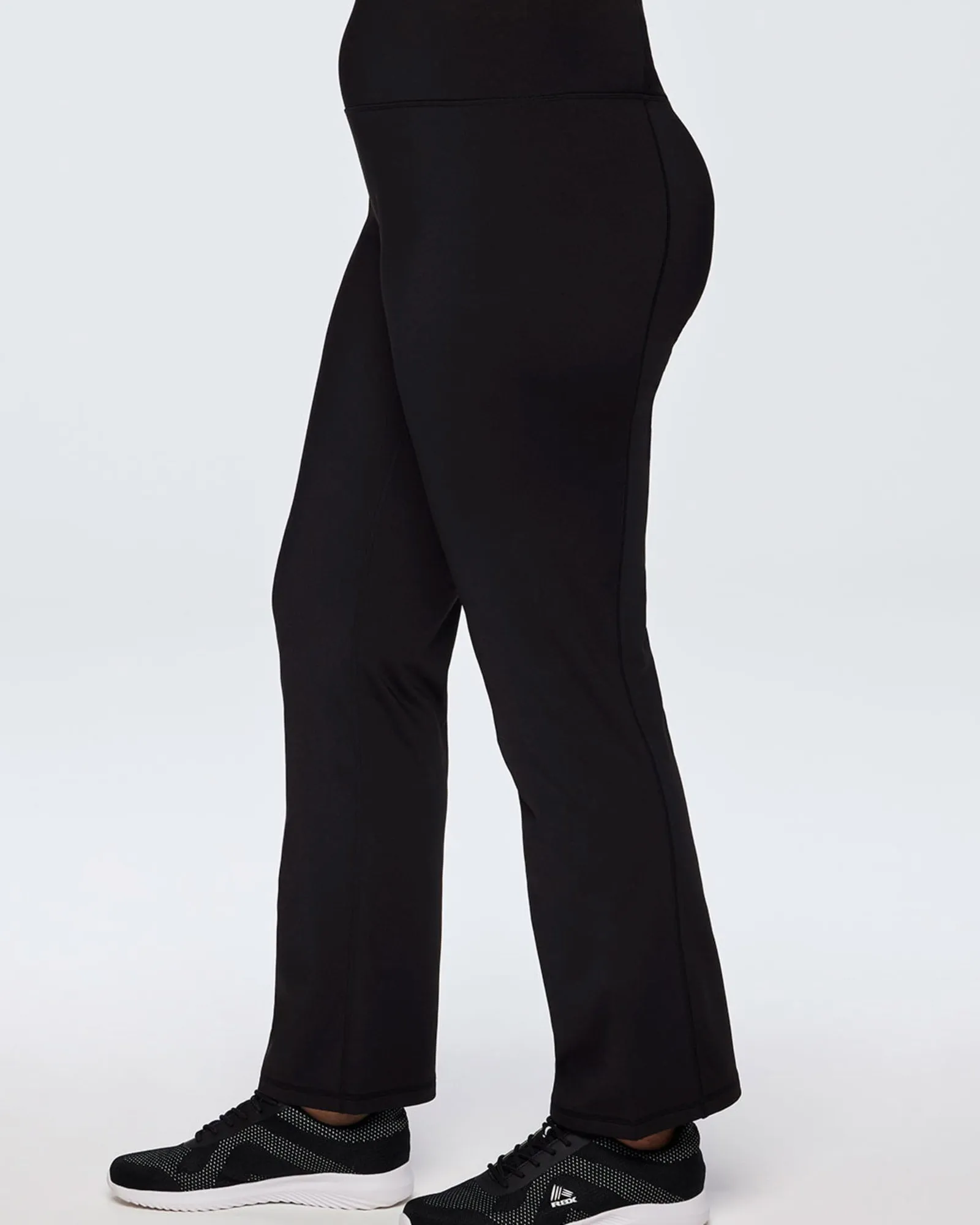 Plus Prime Fleece Slim Bootcut Pant | Black