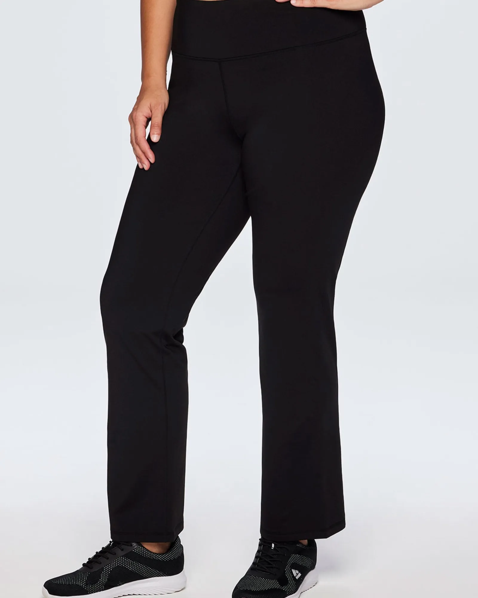 Plus Prime Fleece Slim Bootcut Pant | Black
