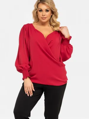 Plus size blouse model 190971 Karko