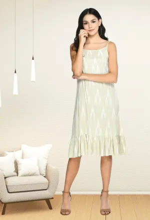 Plus Size Ikkat Printed Dress