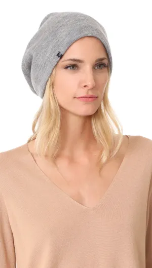 Plush Barca Slouchy Fleece Lined Beanie Grey