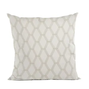 Plutus Pearl Diamond Shiny Fabric With Embroydery Luxury Throw Pillow