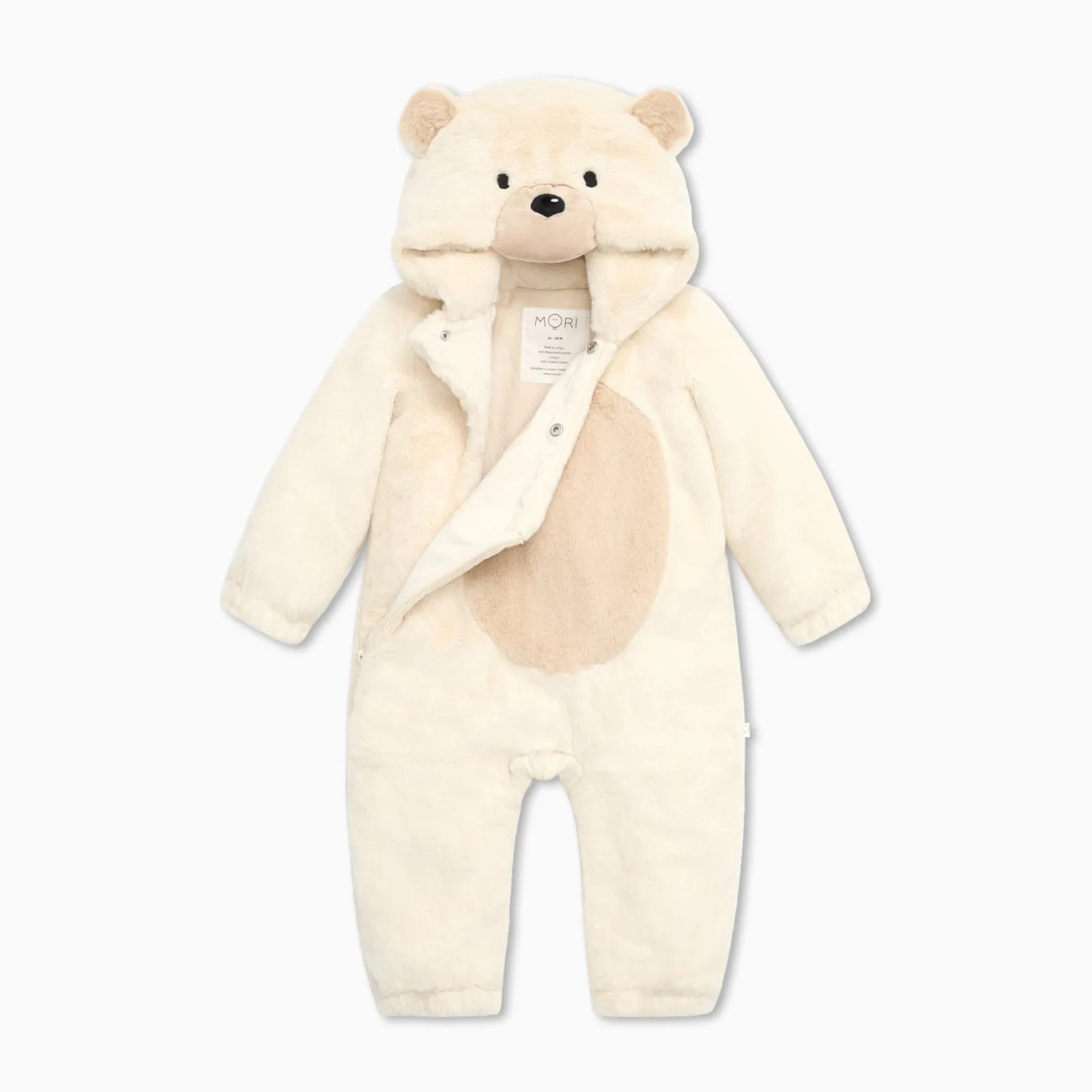 Polar Bear Faux Fur Pramsuit