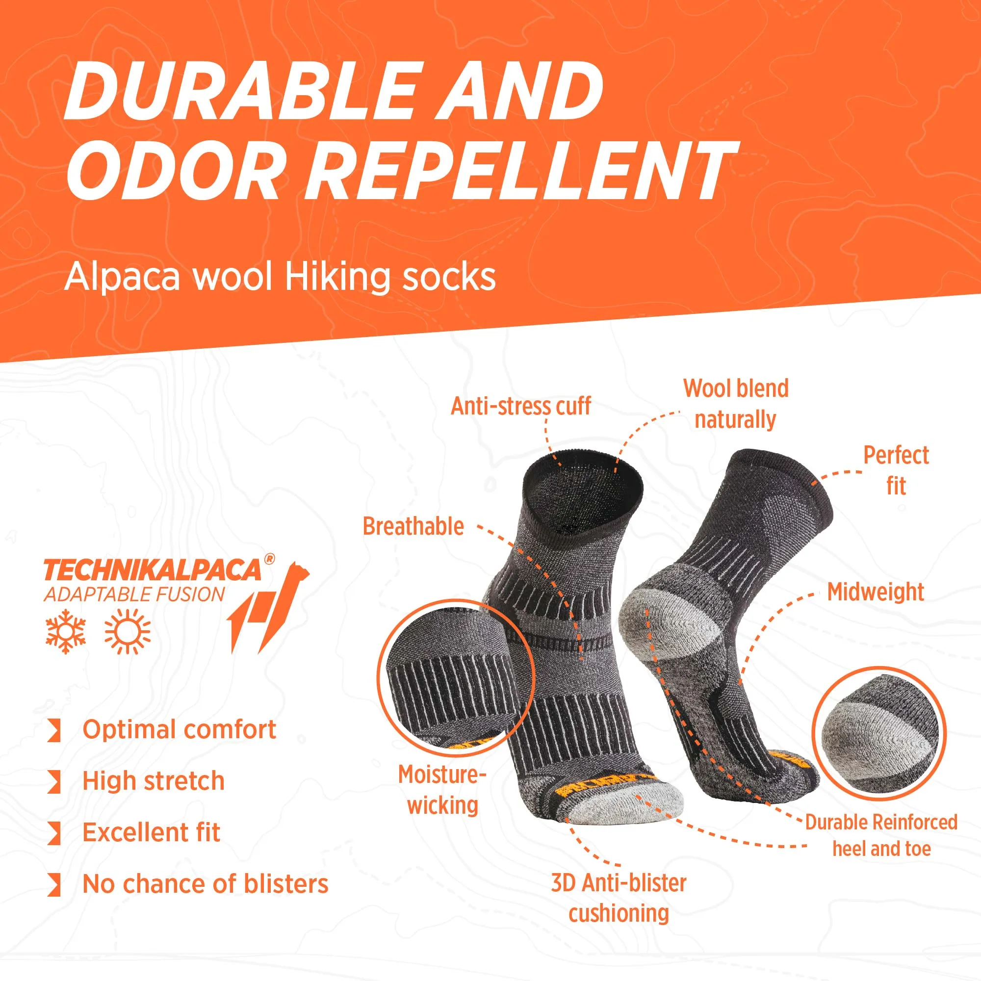 Polaris Multi-Sport Socks, 2-Pack