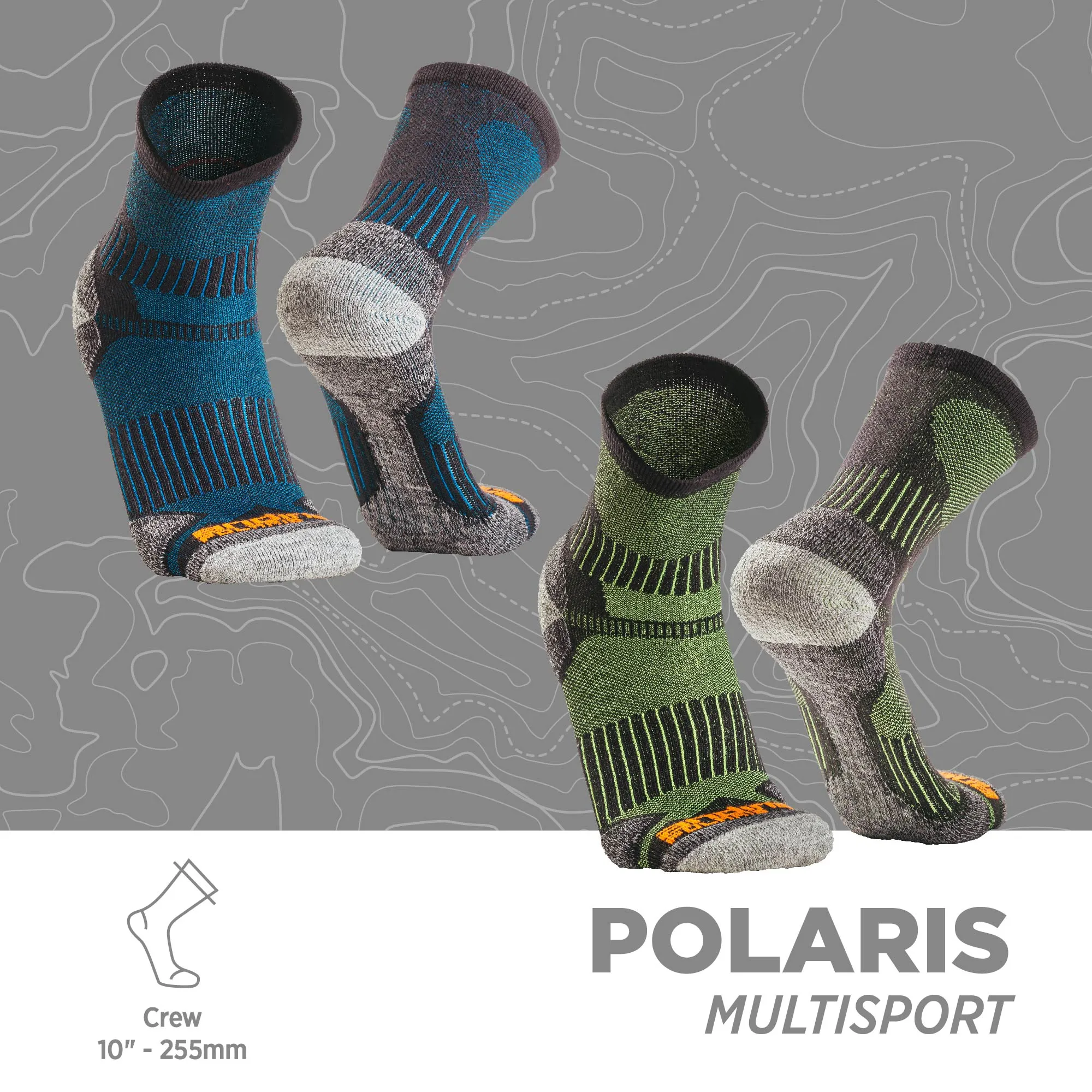 Polaris Multi-Sport Socks, 2-Pack