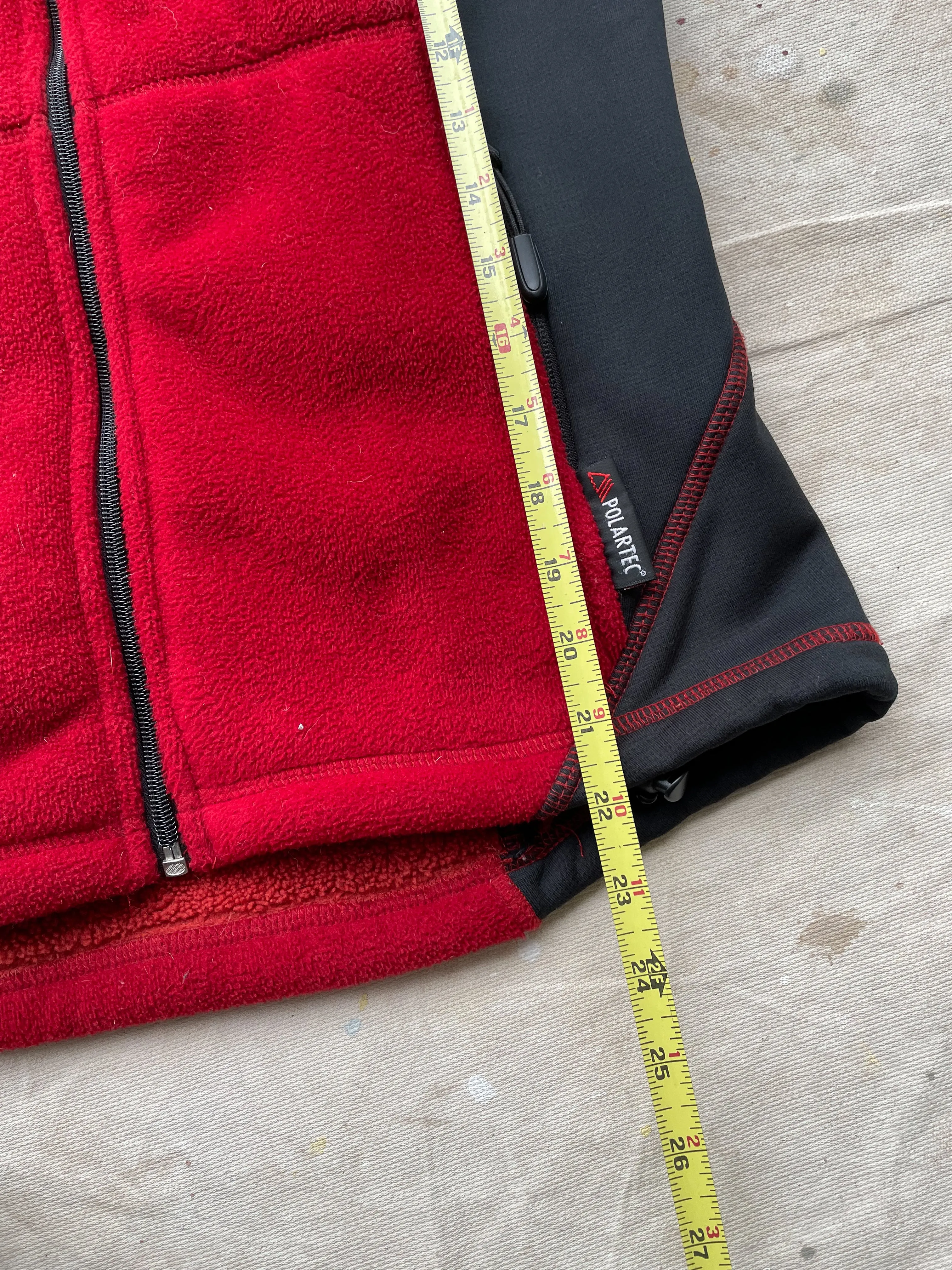 POLARTEC FLEECE JACKET—RED [M]