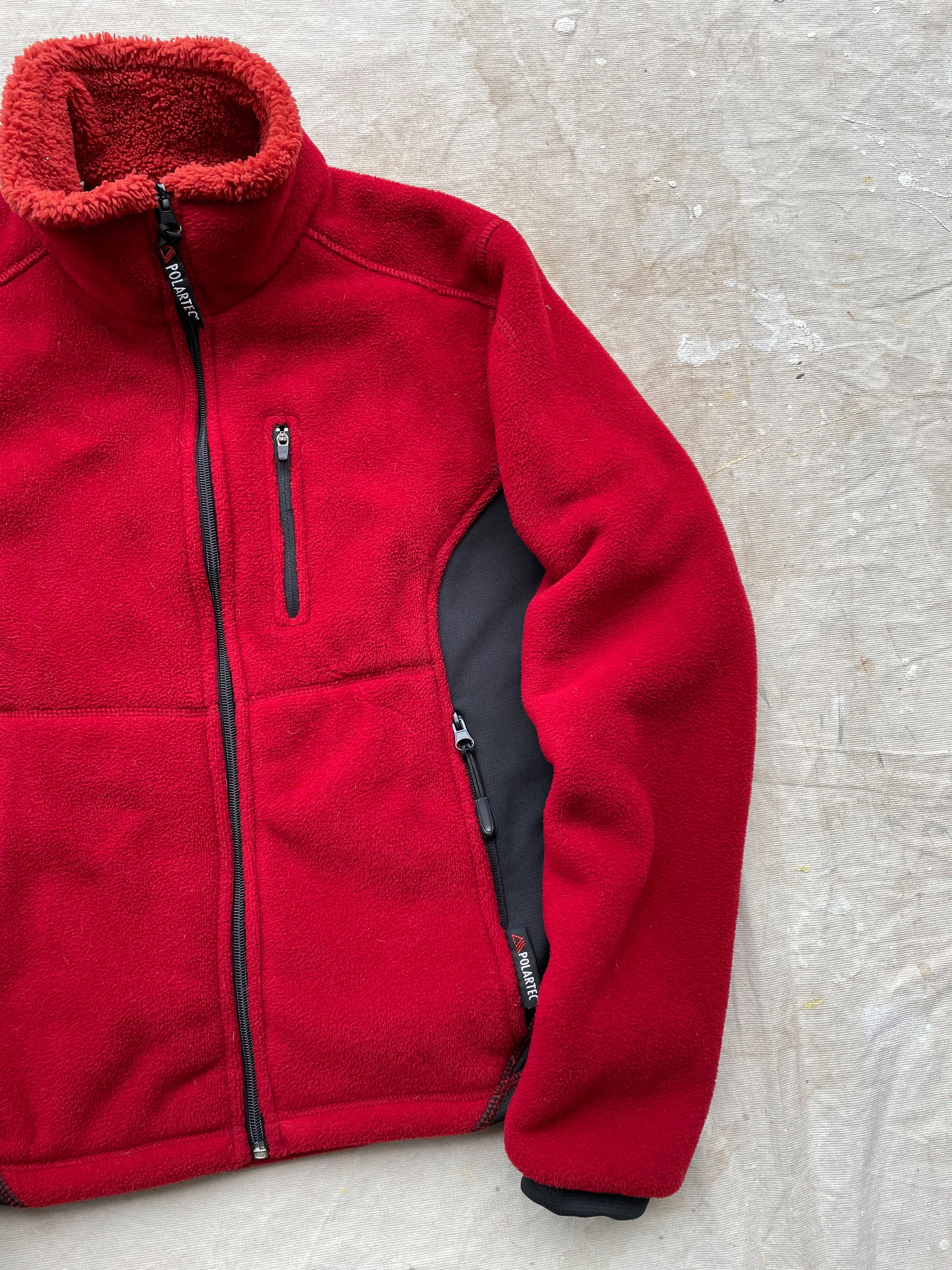 POLARTEC FLEECE JACKET—RED [M]