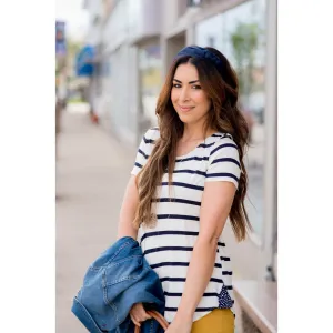 Polka Dot Accent Tee