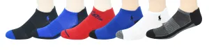 Polo Ralph Lauren Men's 6-Pack Big Polo Player Atheltic Low Cut Sock