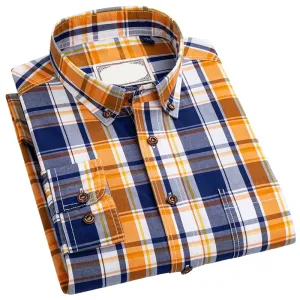 Pologize™ Casual Checkered Long Sleeve Button-Down Shirt