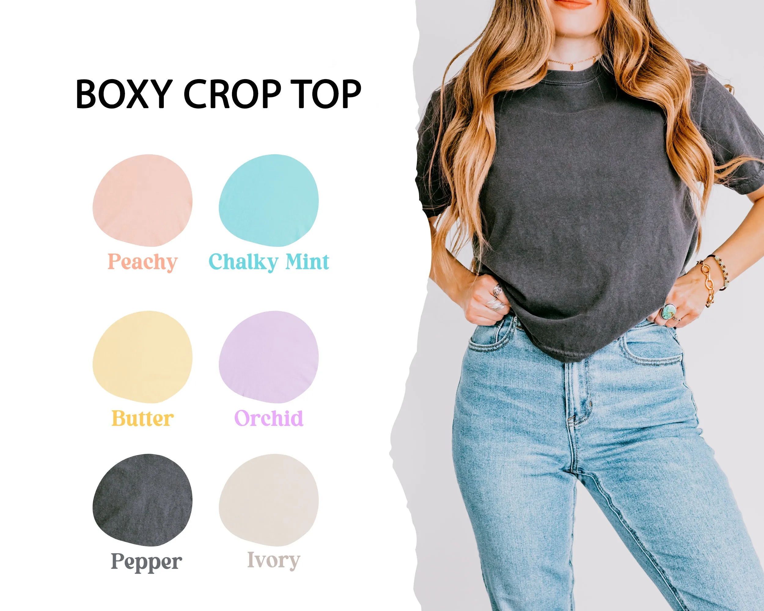 Pool Junkie | Relaxed Fit Cropped Tee