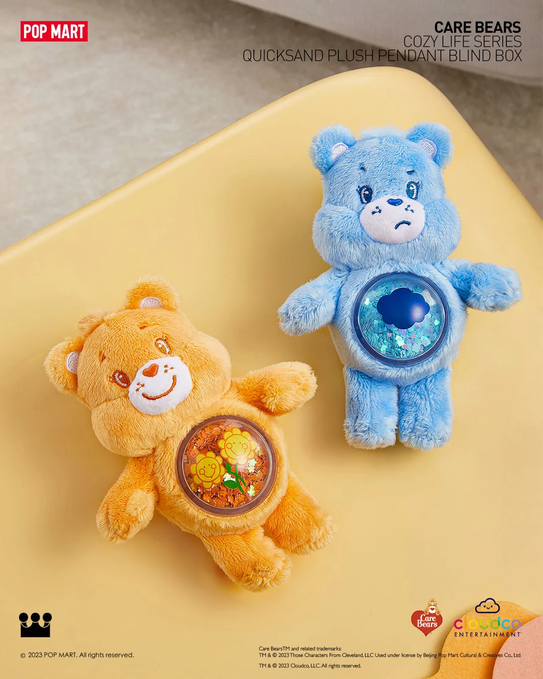POP MART Care Bears Cozy Life Series-Quicksand Plush Pendant Blind Box