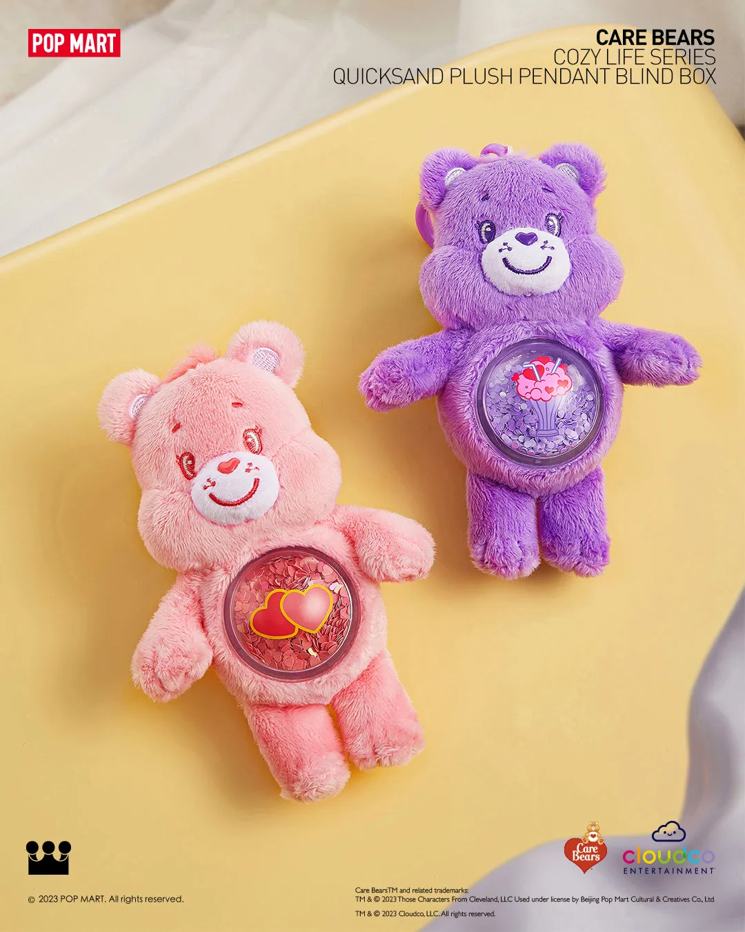 POP MART Care Bears Cozy Life Series-Quicksand Plush Pendant Blind Box