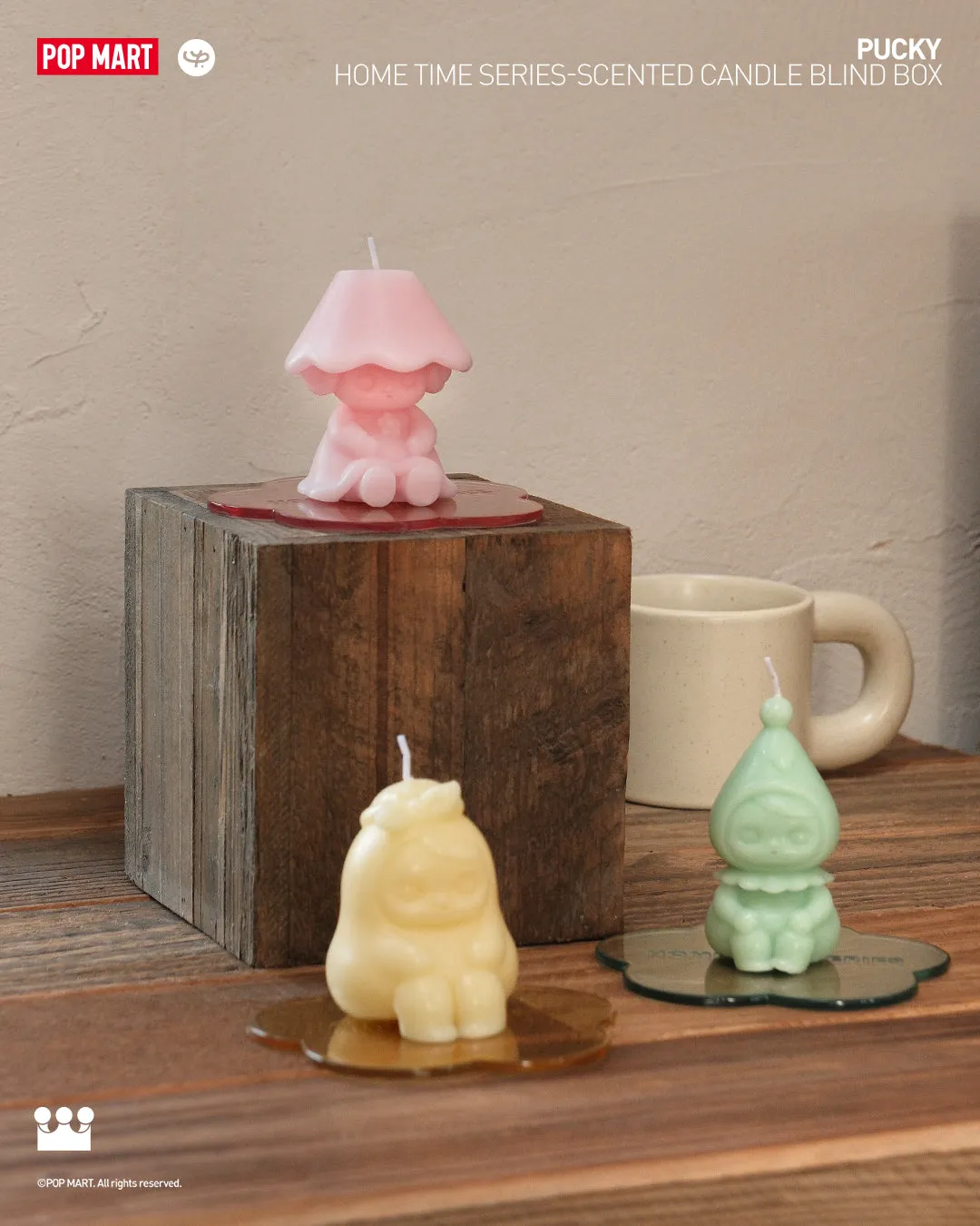 POP MART PUCKY Home Time Series-Scented Candle Blind Box