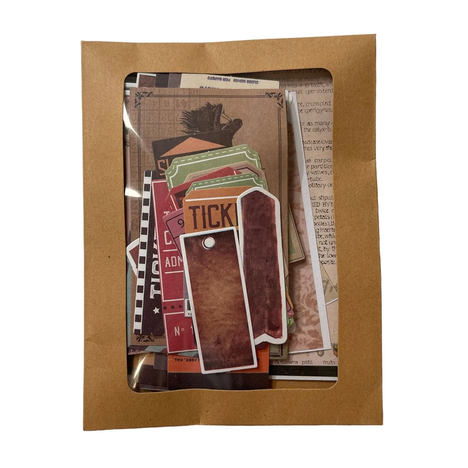 Poppy Crafts Vintage Sticker Pack - Fae & Forna - 78 Stickers*