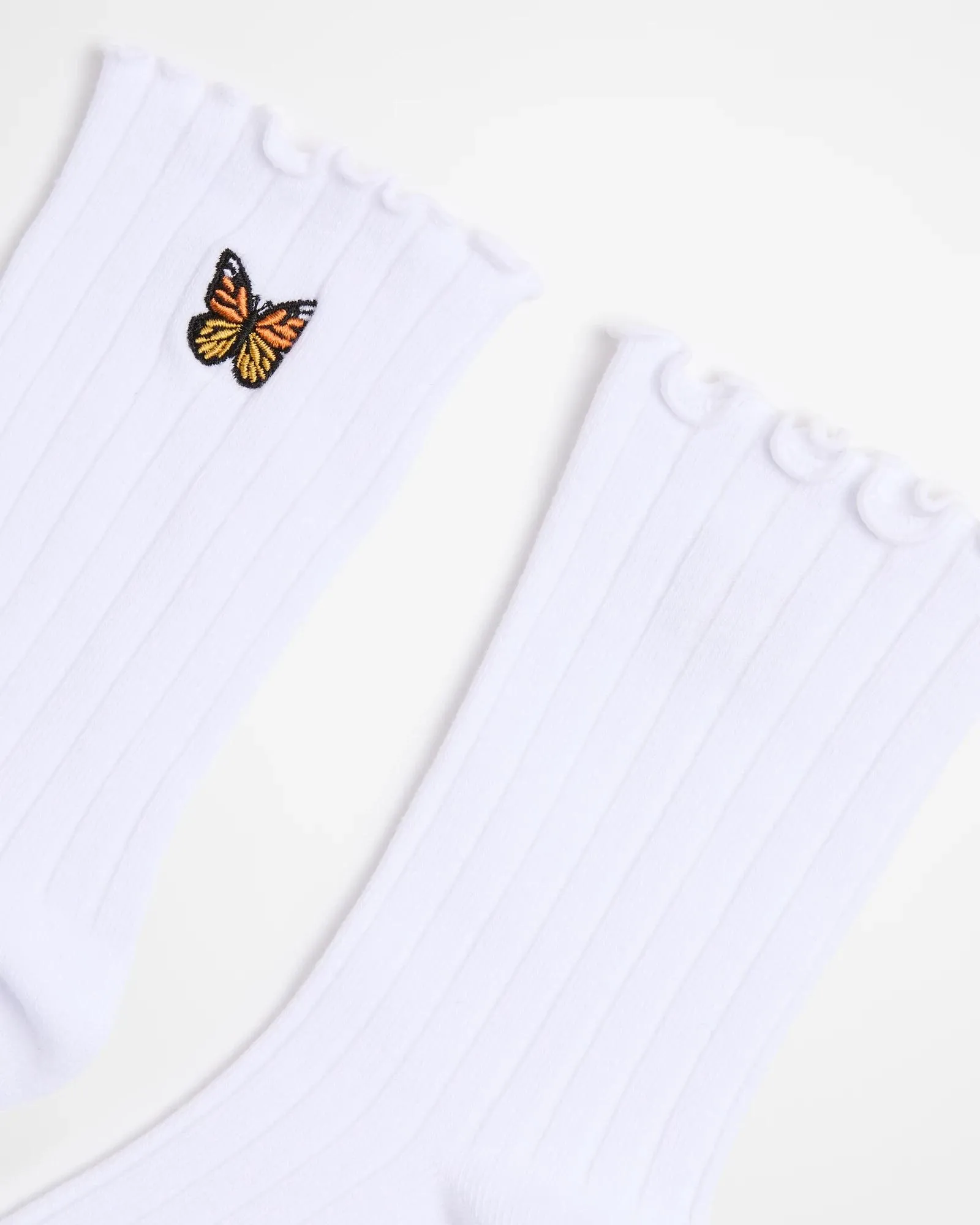 popular  Crew Embroidered Butterfly Socks - AC-Lab