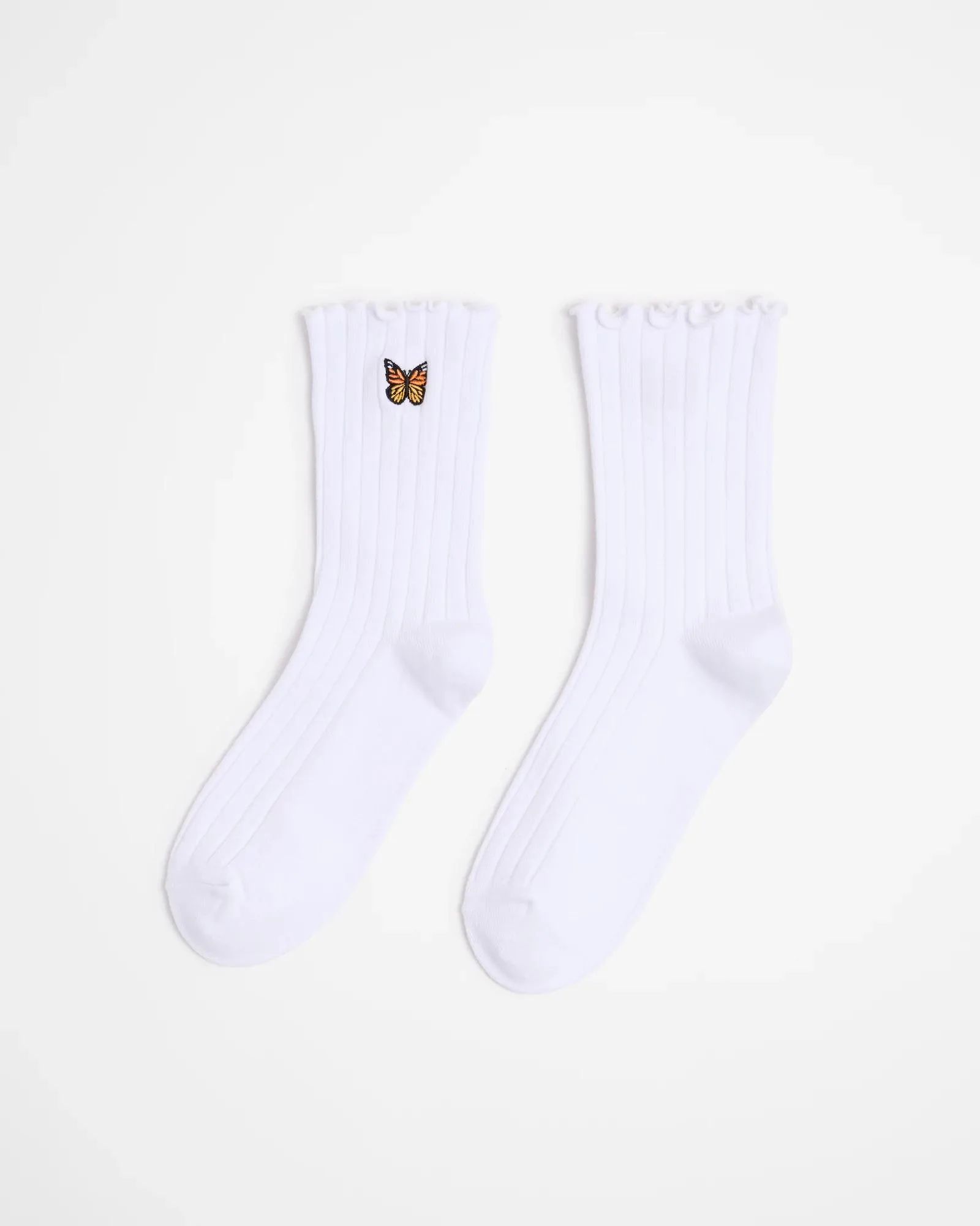 popular  Crew Embroidered Butterfly Socks - AC-Lab