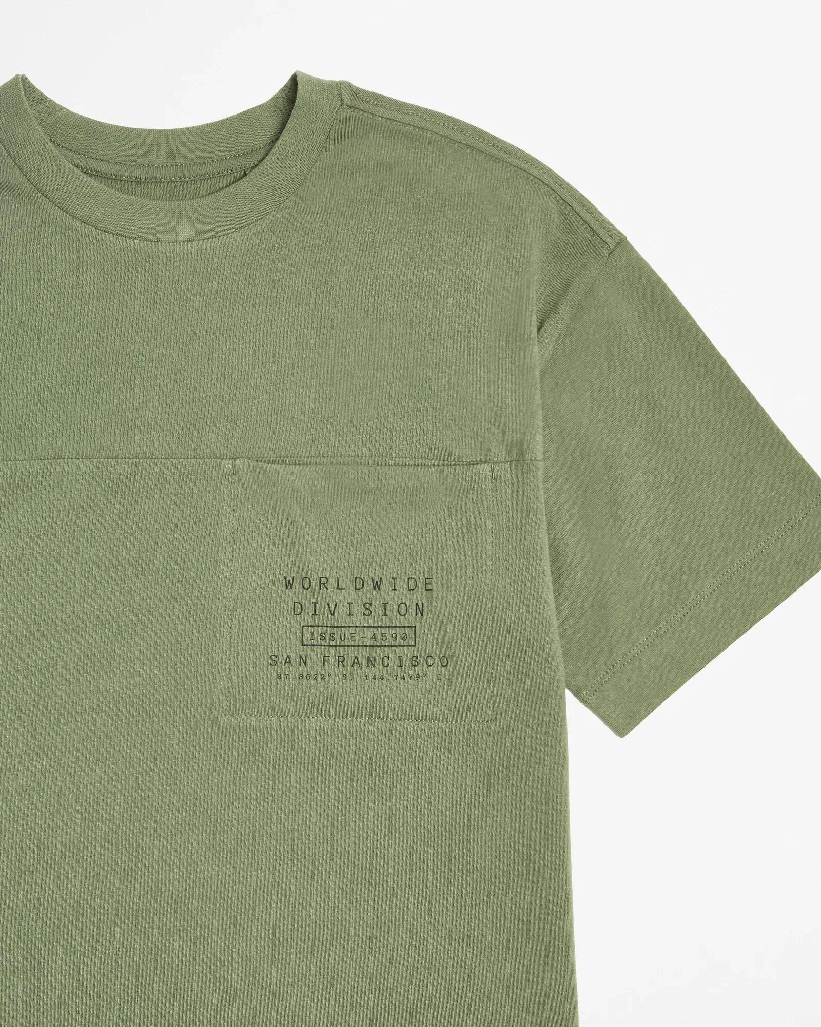 popular  Oversized Graphic Print T-shirt - Khaki
