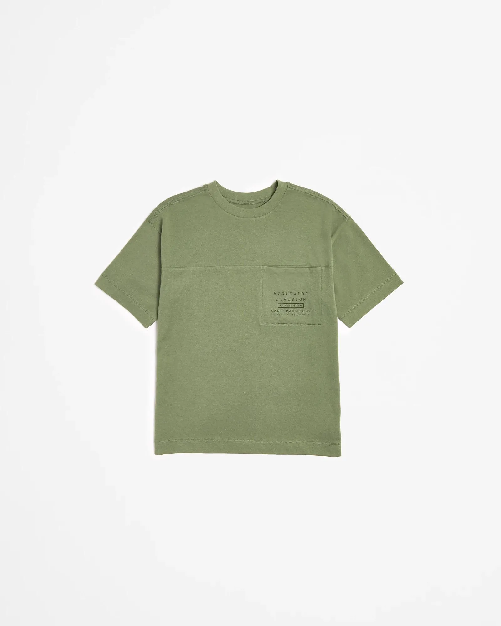 popular  Oversized Graphic Print T-shirt - Khaki