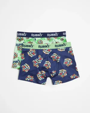 popular  Rubik&#x27;s Boys Microfibre Trunks 2 Pack